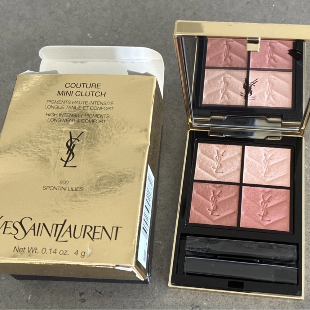 Yves Saint Laurent YSL Mini Clutch Eyeshadow 600 Spontini Lilies Same Day Ship - Picture 2 of 8